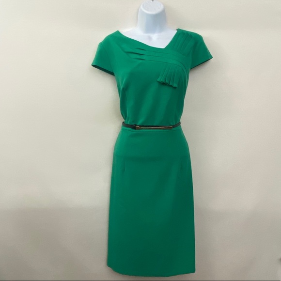 Studio I Dresses & Skirts - Studio I Green Short Sleeve MIDI Dress Size 12 Y-2